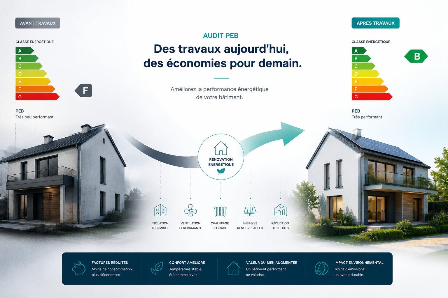 Avant/après rénovation énergétique – Belya Solutions